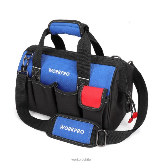 Bolsa de herramientas de 14 pulgadas, organizador de herramientas con múltiples bolsillos y correa para el hombro ajustable WORKPRO JDN8Z31 útil almacenamiento