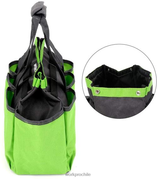 Bolsa de herramientas de jardín, bolsa de almacenamiento de jardín con 8 bolsillos, organizador del hogar para jardinería interior y exterior WORKPRO JDN8Z256 rosa/verde almacenamiento