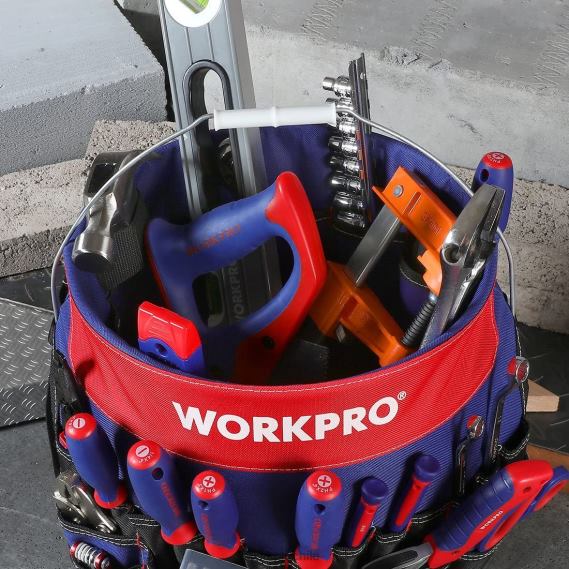 Organizador de herramientas tipo cubo con 51 bolsillos (herramientas excluidas) WORKPRO JDN8Z20 útil almacenamiento
