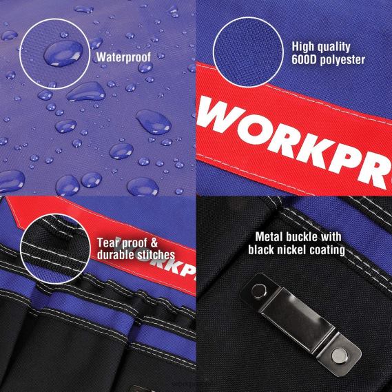 Organizador de herramientas tipo cubo con 51 bolsillos (herramientas excluidas) WORKPRO JDN8Z20 útil almacenamiento