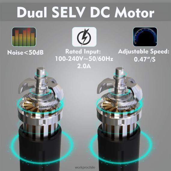Banco de trabajo eléctrico de altura ajustable con tapa de madera y motor dual WORKPRO JDN8Z5 moderno almacenamiento