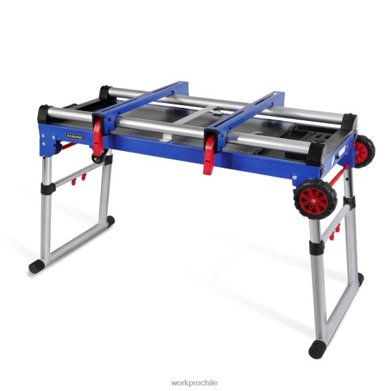 Soporte para sierra ingletadora Banco de trabajo portátil 5 en 1 con soporte para sierra ingletadora desmontable y patas ajustables en altura WORKPRO JDN8Z2 útil almacenamiento