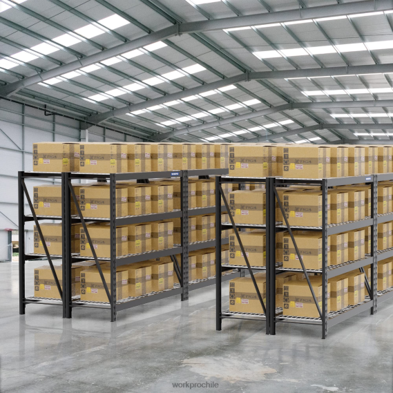 Estantería de garaje de metal de 4 niveles, 7200 libras de capacidad, estantes ajustables industriales resistentes WORKPRO JDN8Z10 útil almacenamiento