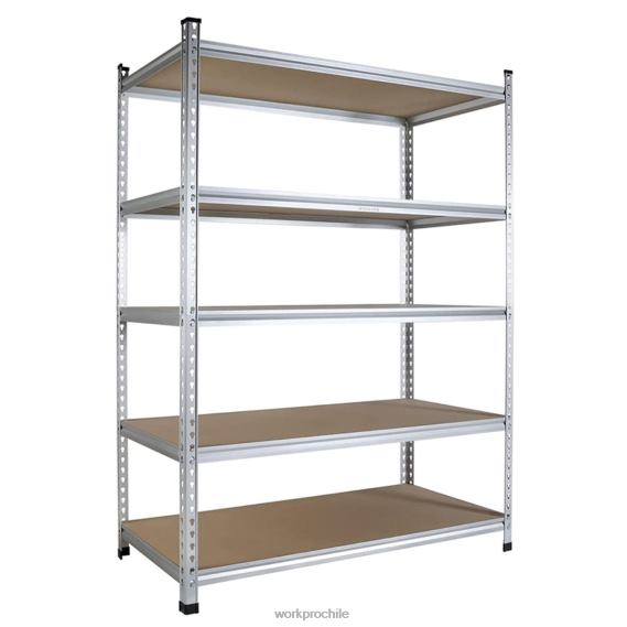 Estantería del almacenamiento de 5 niveles, estante resistente de aleación de aluminio con estante ajustable para almacenamiento WORKPRO JDN8Z9 útil almacenamiento
