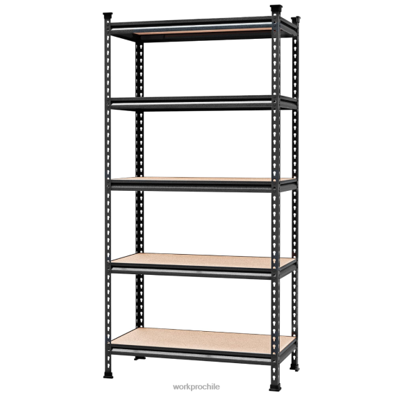 Estantería resistente de almacenamiento en estante metálico ajustable de 5 niveles, capacidad de carga de 4000 libras WORKPRO JDN8Z12 moderno almacenamiento