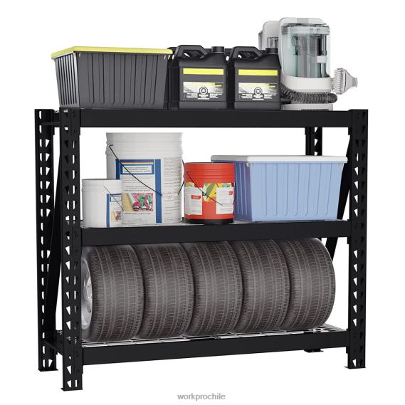 estantería industrial ajustable de la altura resistente del estante del almacenamiento del metal de la unidad de estantería del garaje de 3 niveles WORKPRO JDN8Z8 útil almacenamiento
