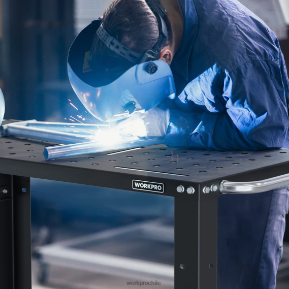 mesa de soldadura portátil, capacidad de carga de 1200 lbs, mesa de nitruración WORKPRO JDN8Z13 nuevo almacenamiento