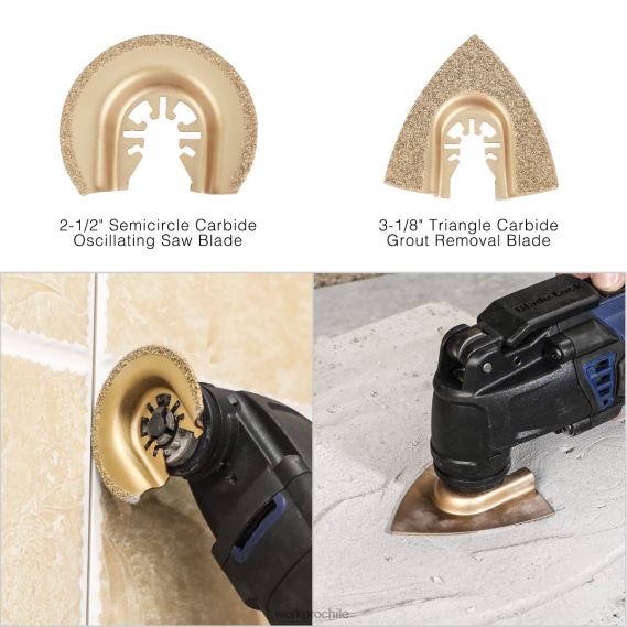 25 hojas de sierra oscilantes, hoja de corte, accesorio multiherramienta universal para lijar, esmerilar y cortar WORKPRO JDN8Z200 moderno herramienta