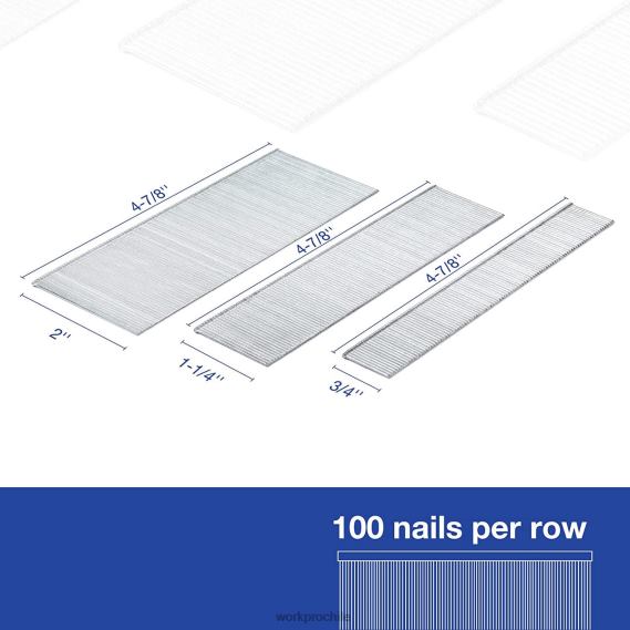 Clavos universales de calibre 18 de 6000 unidades para clavadora eléctrica neumática WORKPRO JDN8Z207 útil herramienta