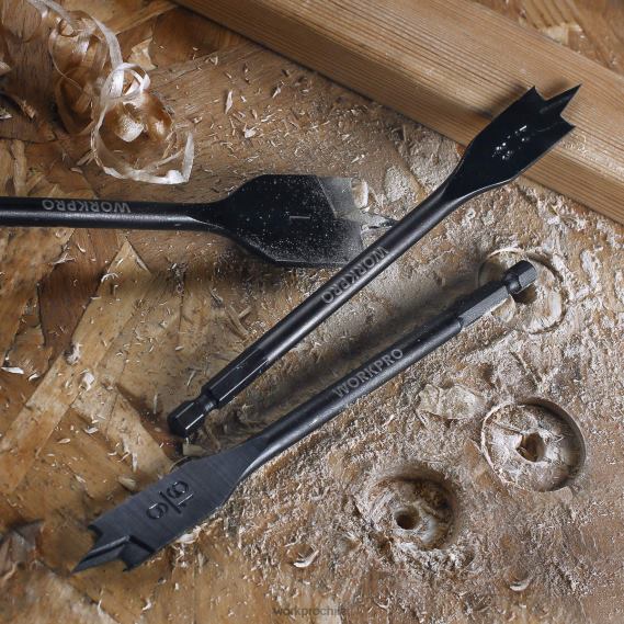 Juego de brocas de espada profesional de acero al carbono premium de 10 piezas WORKPRO JDN8Z192 útil herramienta