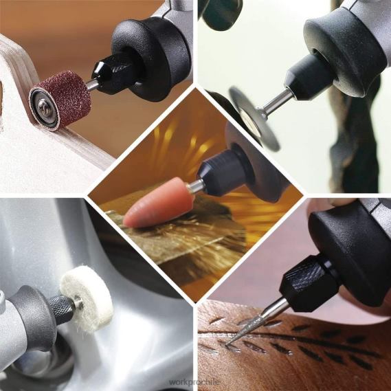 Kit de accesorios de herramientas rotativas de 276 Uds., corte, tallado y pulido, ajuste universal WORKPRO JDN8Z191 moderno herramienta