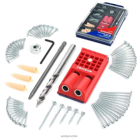 Tapones de plástico, destornillador cuadrado grueso, kit de plantilla para orificios de bolsillo WORKPRO JDN8Z201 moderno herramienta