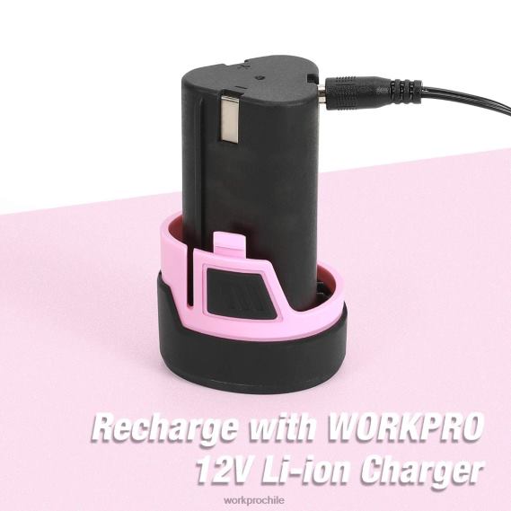 Batería de repuesto de iones de litio de 12 V para taladro atornillador inalámbrico de 12 V WORKPRO JDN8Z223 rosa herramienta