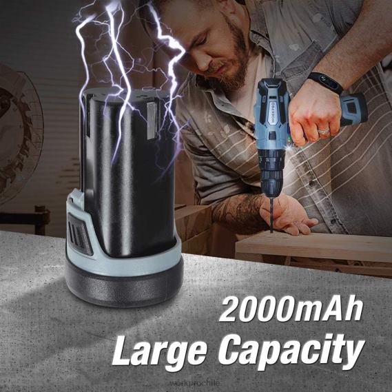 Paquete de baterías de iones de litio de 12v 2.0ah WORKPRO JDN8Z224 útil herramienta