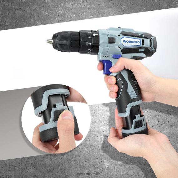 Paquete de baterías de iones de litio de 12v 2.0ah WORKPRO JDN8Z224 útil herramienta