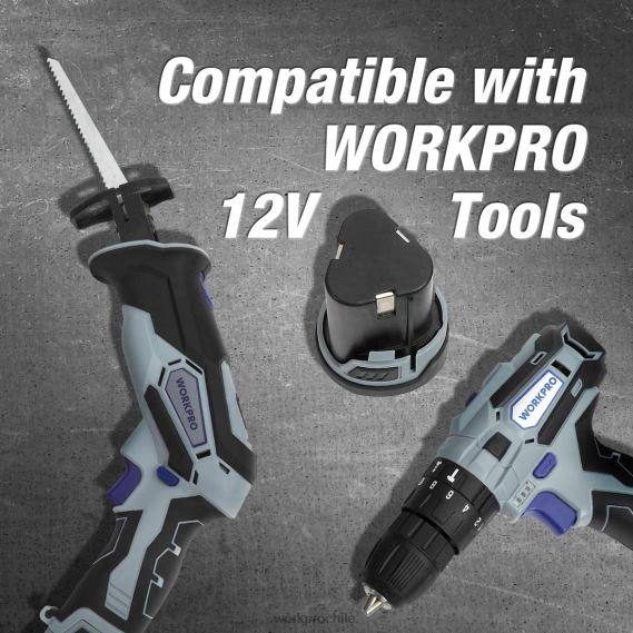 Paquete de baterías de iones de litio de 12v 2.0ah WORKPRO JDN8Z224 útil herramienta