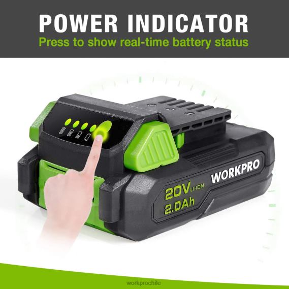Paquete de baterías de iones de litio de 20v 2.0ah WORKPRO JDN8Z218 moderno herramienta