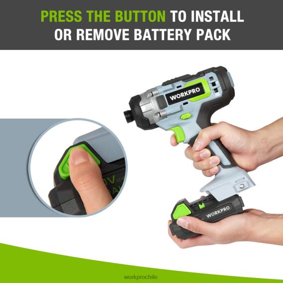 Paquete de baterías de iones de litio de 20v 2.0ah WORKPRO JDN8Z218 moderno herramienta