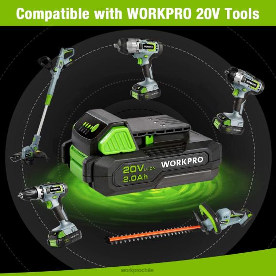 Paquete de baterías de iones de litio de 20v 2.0ah WORKPRO JDN8Z218 moderno herramienta