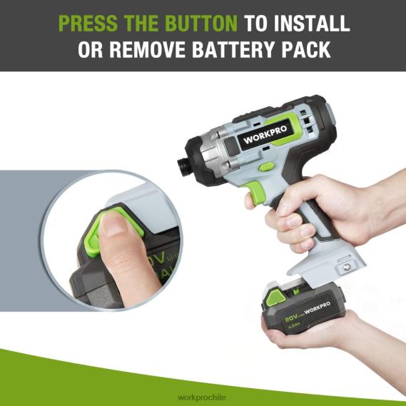 Paquete de baterías de iones de litio de 20v 4.0ah WORKPRO JDN8Z217 moderno herramienta