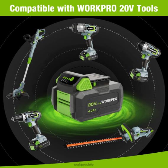 Paquete de baterías de iones de litio de 20v 4.0ah WORKPRO JDN8Z217 moderno herramienta