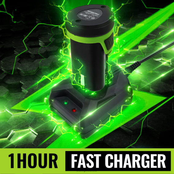 Cortasetos de césped inalámbrico eléctrico 2 en 1 de 12 V y cortasetos de arbustos de mano, con batería de iones de litio recargable de 2,0 Ah y cargador rápido de 1 hora WORKPRO JDN8Z301 moderno herr