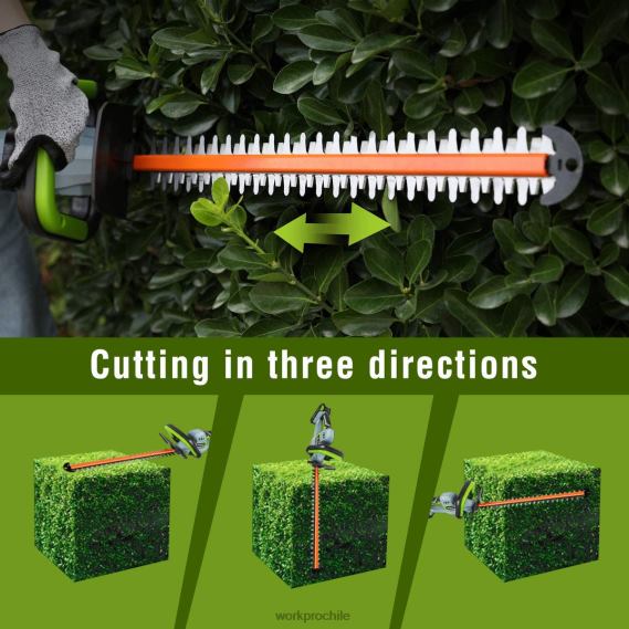 Cortasetos inalámbrico de 20 V, cuchillas de doble acción, herramienta de jardinería eléctrica, batería de 2,0 Ah y cargador rápido de 1 hora incluido WORKPRO JDN8Z295 moderno herramienta