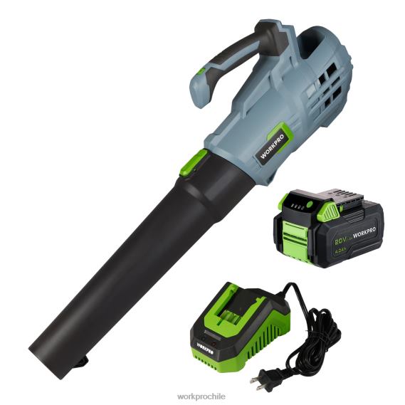Soplador de hojas inalámbrico de 20v con 5 velocidades ajustables Batería de mayor capacidad 4.0ah y cargador rápido incluido WORKPRO JDN8Z292 útil herramienta