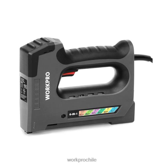 Grapadora eléctrica 6 en 1 de 110v para proyectos de carpintería diy WORKPRO JDN8Z167 útil herramienta