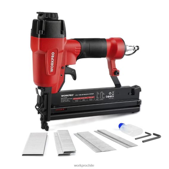 Clavadora neumática 2 en 1 con 400 clavos/300 grapas WORKPRO JDN8Z181 moderno herramienta