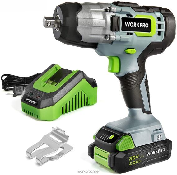 Llave de impacto inalámbrica de 20 V con clip para cinturón de carga rápida para facilitar su transporte WORKPRO JDN8Z187 moderno herramienta