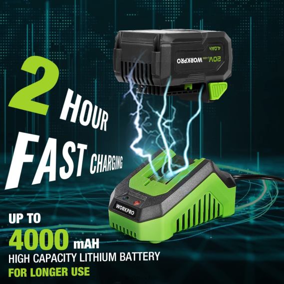 Llave de impacto inalámbrica de 20v, con batería de 4,0 ah, cargador rápido, 4 tomas de impacto y estuche de almacenamiento WORKPRO JDN8Z188 moderno herramienta