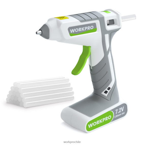 Kit de pistola de pegamento termofusible inalámbrica de 7,2 V WORKPRO JDN8Z164 rosa/blanco herramienta