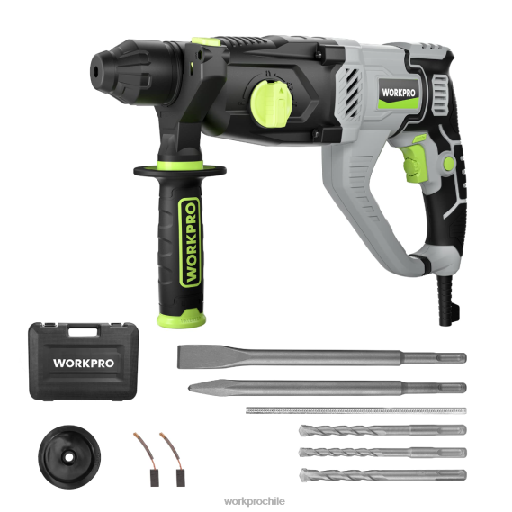 Taladro percutor rotativo sds-plus premium de 7,5 amperios y 1-1/4 pulgadas, versión ligera con cable WORKPRO JDN8Z178 útil herramienta