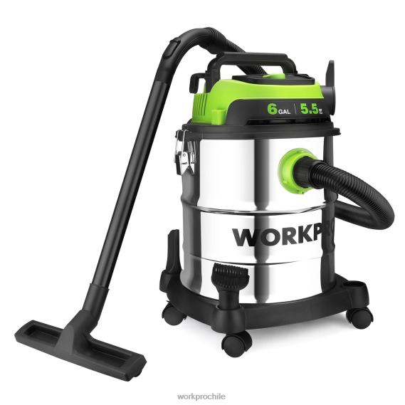 Aspiradora para taller húmedo/seco de 6 galones con filtro hepa, manguera y accesorios para recolección de polvo en el hogar y el lugar de trabajo WORKPRO JDN8Z213 moderno herramienta