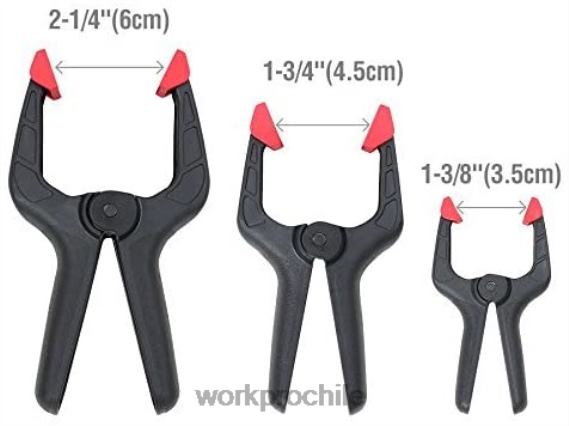 Juego de abrazaderas de resorte de nailon de 16 piezas para carpintería, estudios de fotografía y trabajos de bricolaje WORKPRO JDN8Z125 moderno herramienta