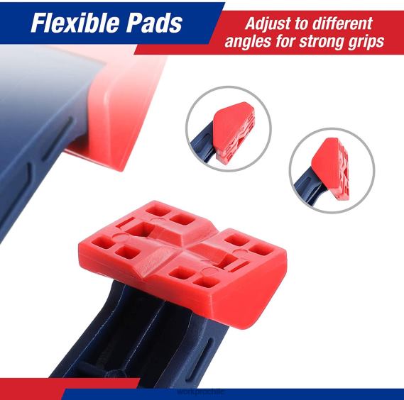 Juego de abrazaderas de resorte de nailon de 16 piezas para estudios de fotografía de carpintería y trabajos de bricolaje WORKPRO JDN8Z119 azul herramienta