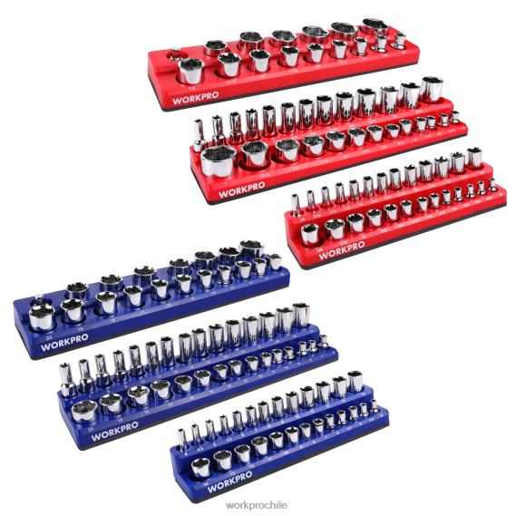Juego de 6 organizadores magnéticos para receptáculos. WORKPRO JDN8Z126 moderno herramienta