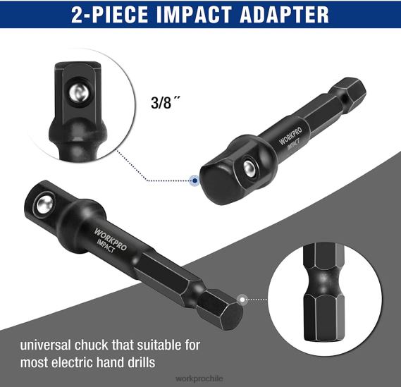 Juego de extractor de tuercas y pernos de impacto de 15 piezas WORKPRO JDN8Z128 útil herramienta