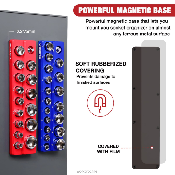 Juego de organizador de enchufes magnéticos. WORKPRO JDN8Z131 nuevo herramienta