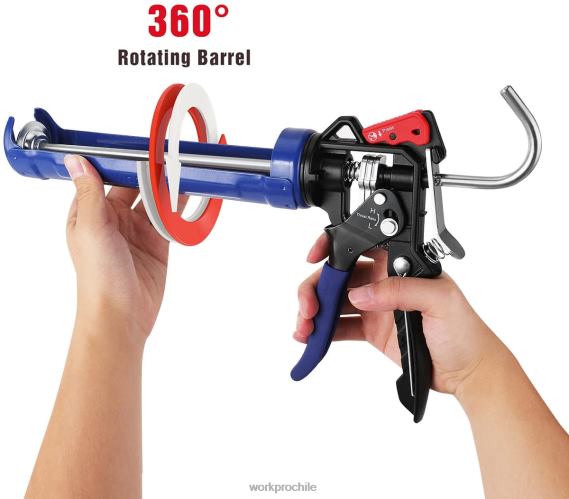 Pistola de calafateo con relación de empuje ajustable para tubos de calafateo estándar WORKPRO JDN8Z135 útil herramienta