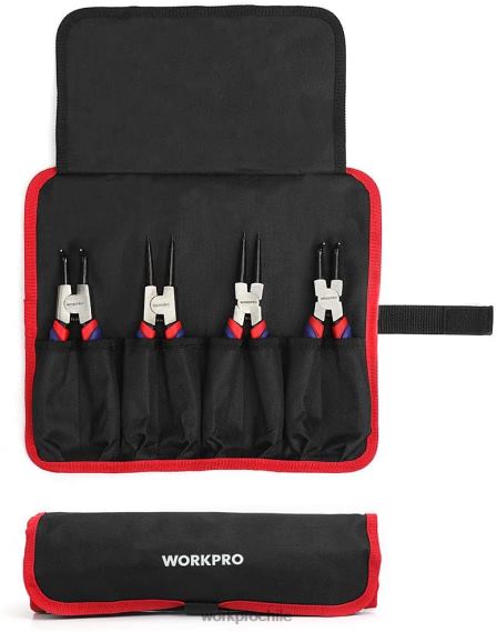 Juego de alicates para anillos de presión de 4 piezas con bolsa de almacenamiento WORKPRO JDN8Z67 útil herramienta