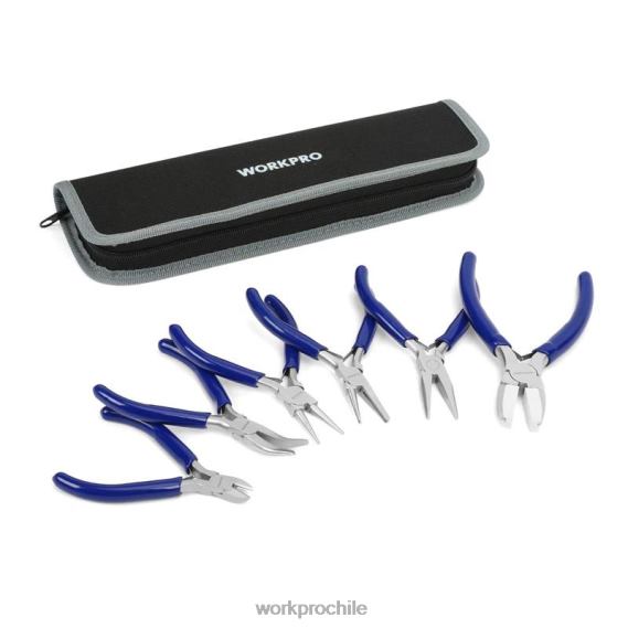 Juego de alicates para joyeros de 7 piezas con bolsa de fácil transporte. WORKPRO JDN8Z78 útil herramienta