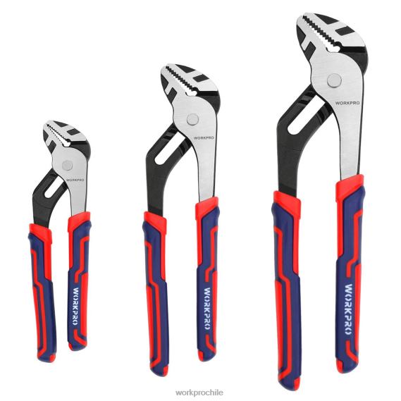 Juego de alicates para juntas de ranuras multiusos ajustables de 3 piezas WORKPRO JDN8Z68 nuevo herramienta