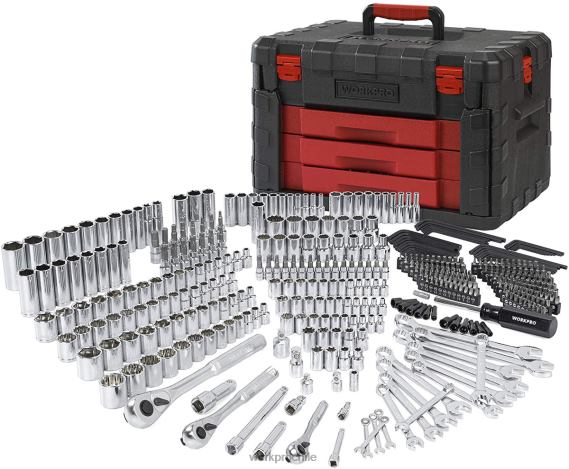 Juego de herramientas de mecánica profesional universal de 450 piezas con caja resistente WORKPRO JDN8Z306 útil herramienta