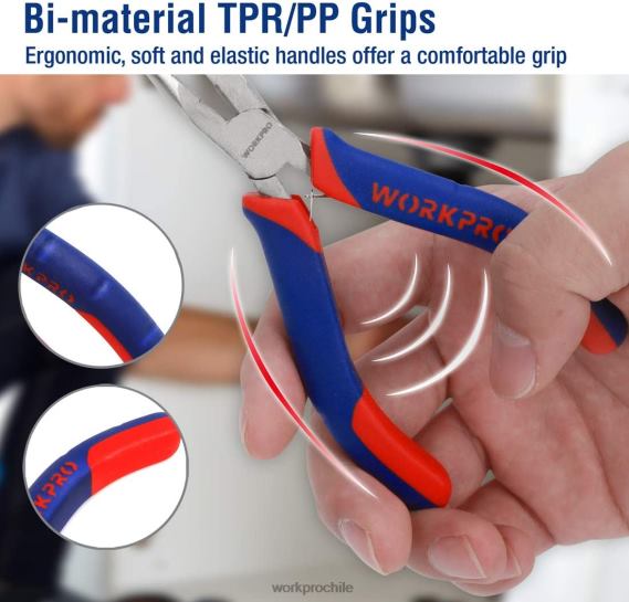 Juego de mini alicates de 6 piezas con bolsa. WORKPRO JDN8Z64 útil herramienta