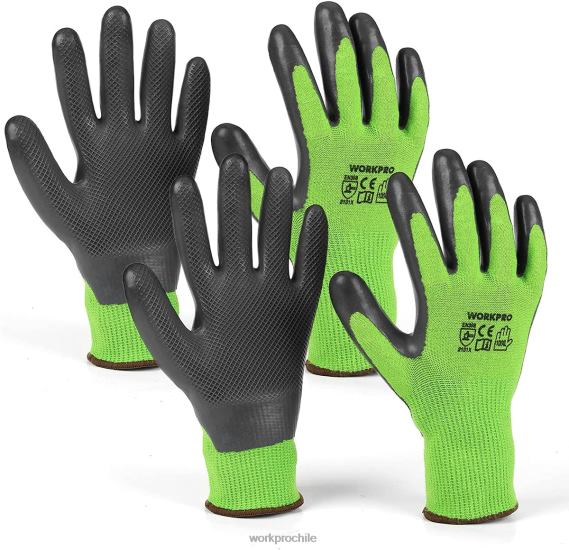 2 pares de guantes de trabajo de jardín con palma recubierta de látex ecológico y pantalla táctil para desherbar, cavar, rastrillar y podar WORKPRO JDN8Z273 nuevo herramienta