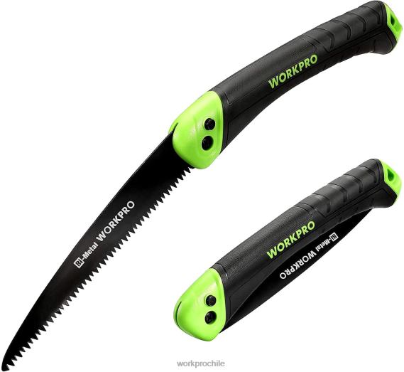Sierra plegable, sierra de poda manual compacta con bloqueo de botón de hoja de 7 pulgadas WORKPRO JDN8Z270 útil herramienta