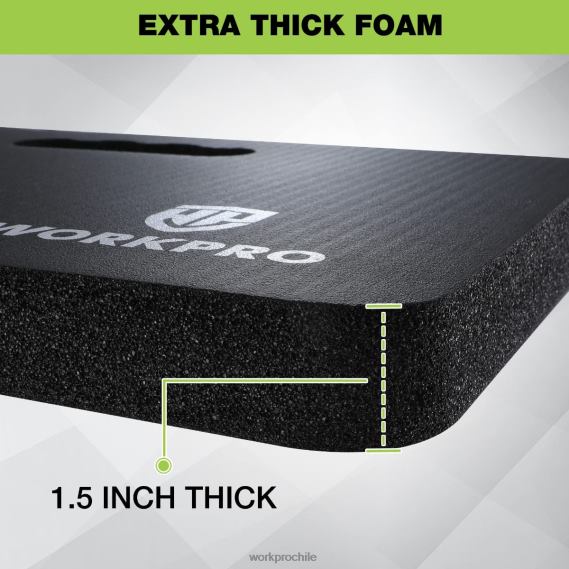 almohadilla para rodillas de espuma extra gruesa, 17,5 x 11 x 1,5 WORKPRO JDN8Z277 negro herramienta