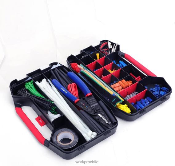 582 Uds terminales de engarzado conectores de cable tubo termorretráctil kit de reparación eléctrica con pelador cortador de alambre WORKPRO JDN8Z152 útil herramienta